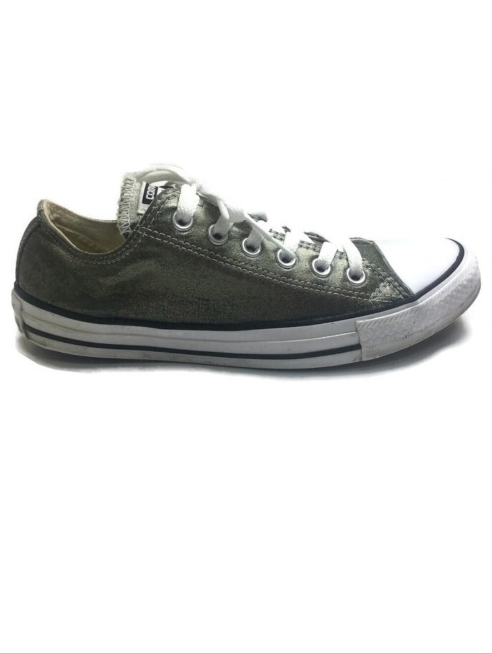 Converse Ox Chuck Taylor Allstar Metallic He... rbal Low Lace-Up Sneakers Size 8